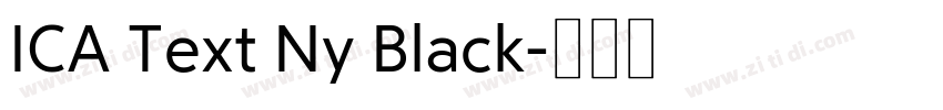 ICA Text Ny Black字体转换